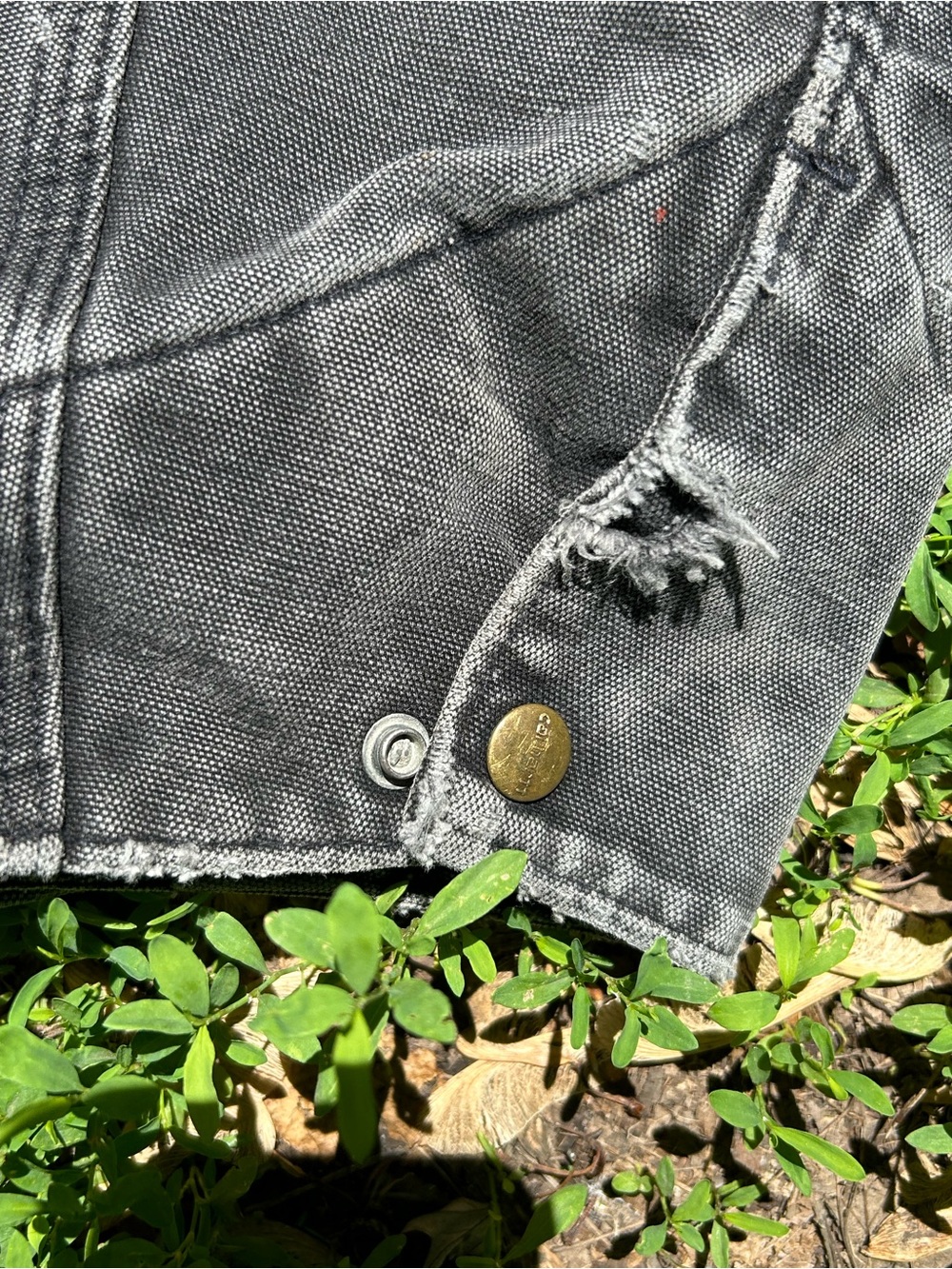 Vintage 96/97 Carhartt J43ONX Lined Canvas Work Jacket with Corduroy Collar - Picture 4 of 9